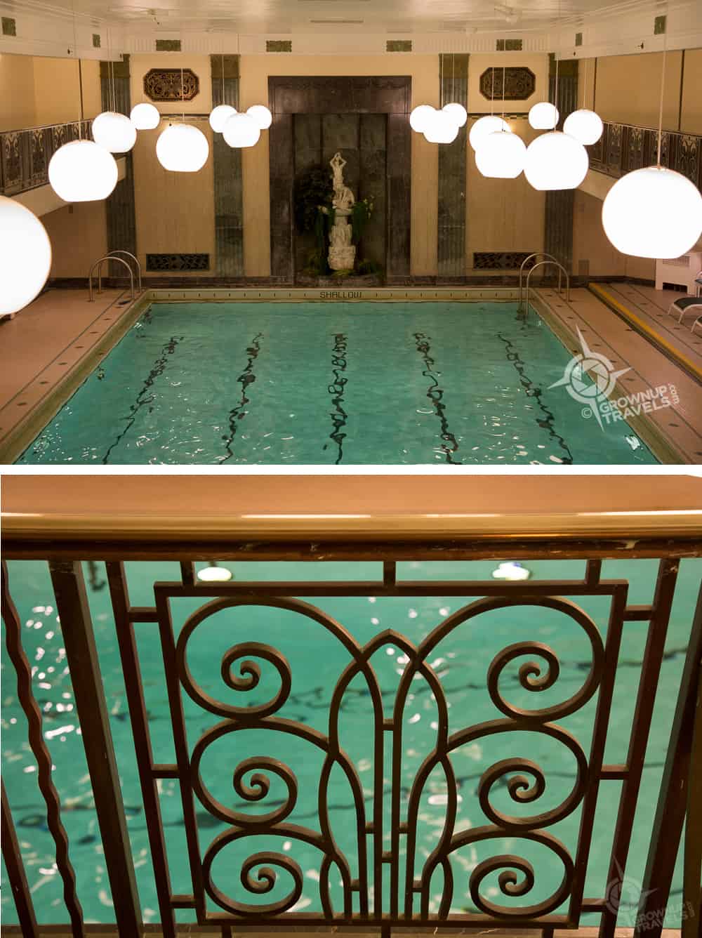 Art deco pool at Chateau Laurier