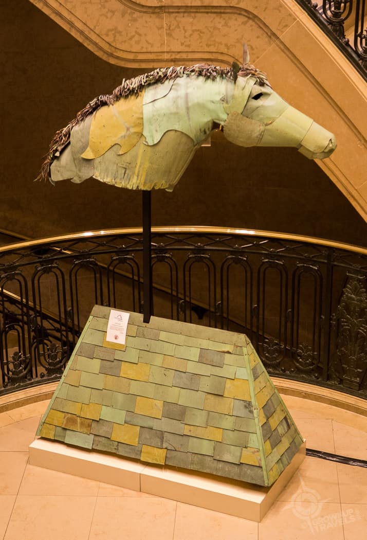 Frontenac copper roof horse sculpture