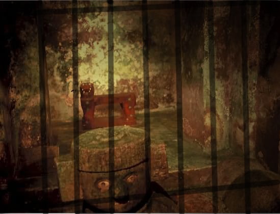 Chichen Itza red jaguar throne behind gates