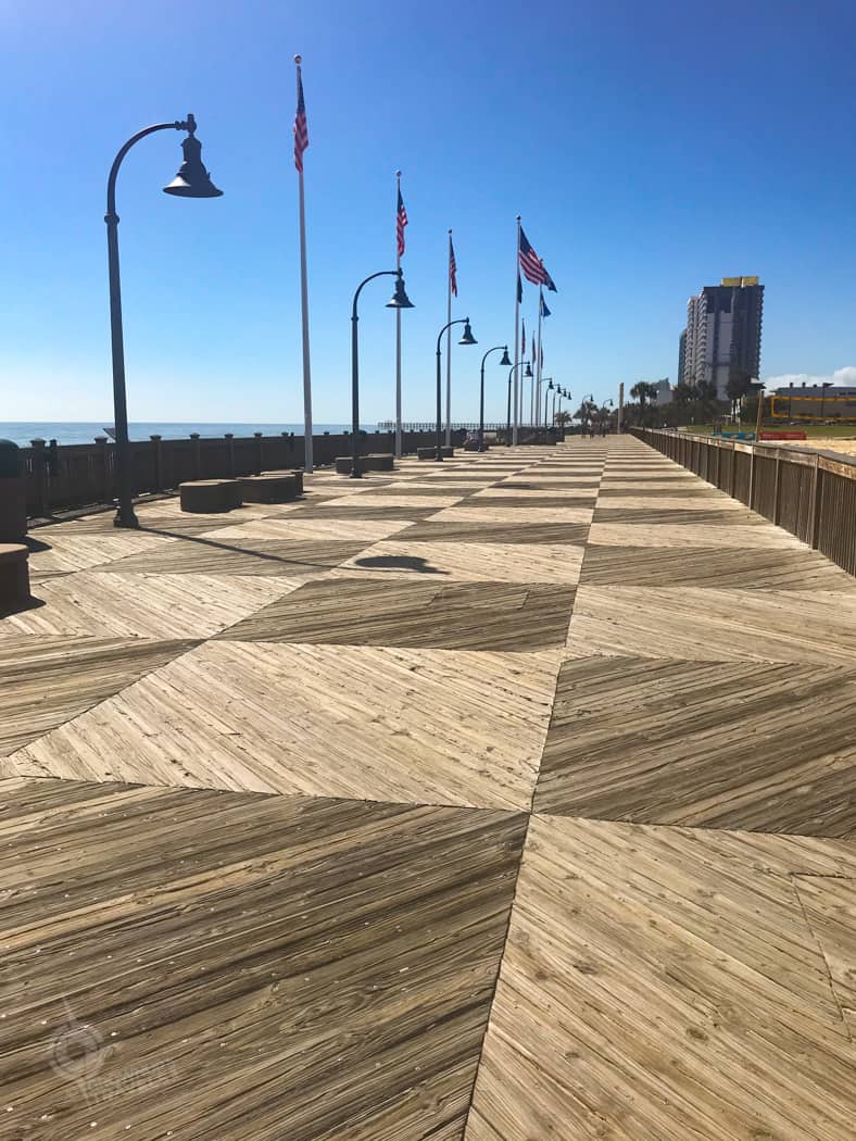 Myrtle Beach checkerboard boardwalk