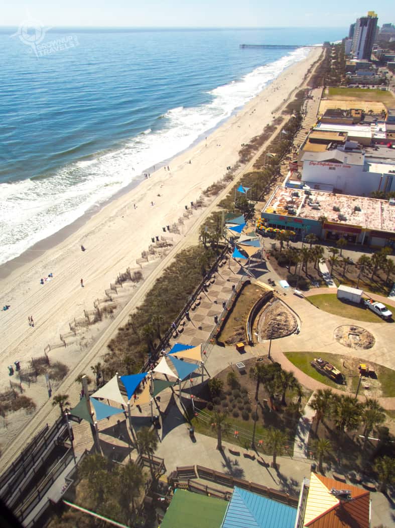 Myrtle Beach Boardwalk from Skywheel