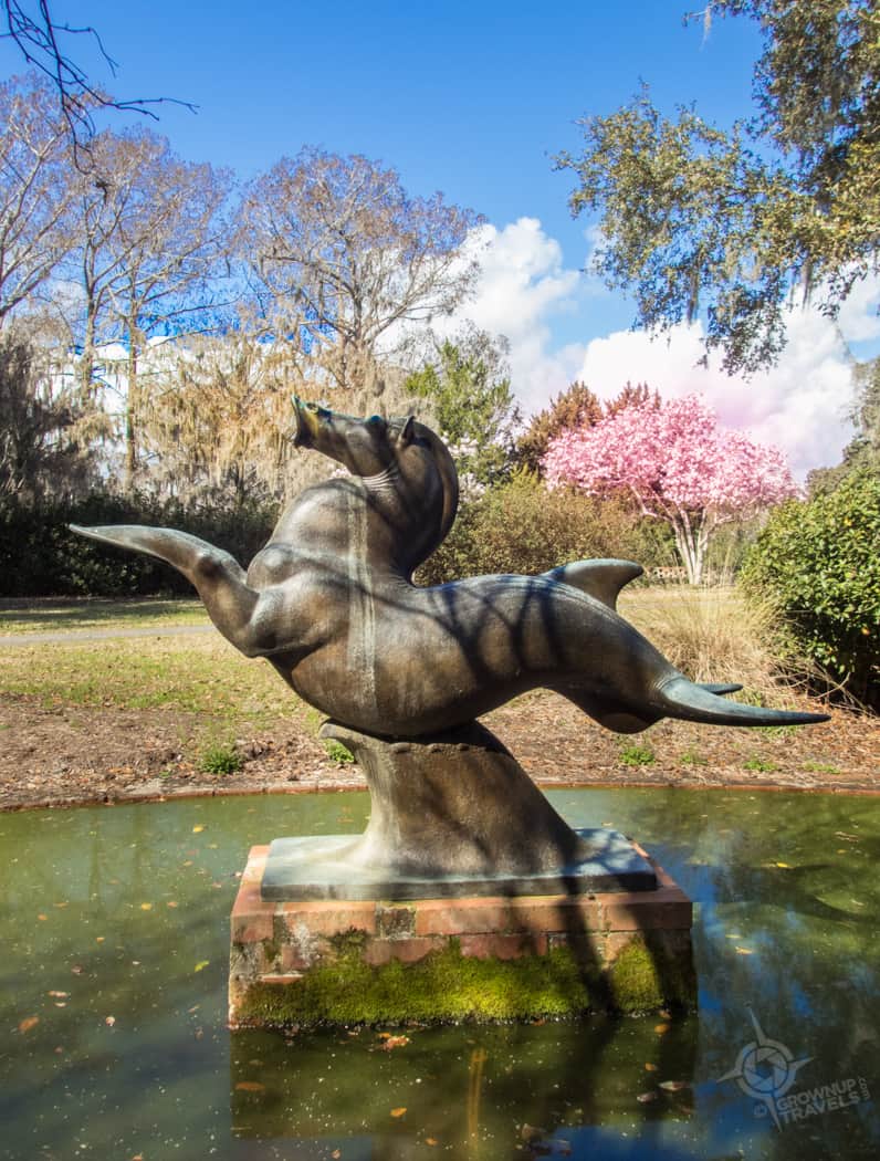 Bronze seahorse Brookgreen Gardens