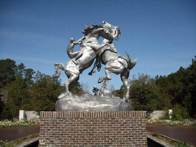 Fighting Stallions Brookgreen Public Domain