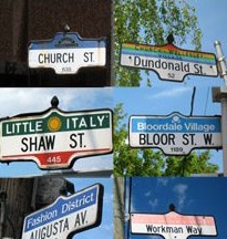 toronto neighbourhood signs