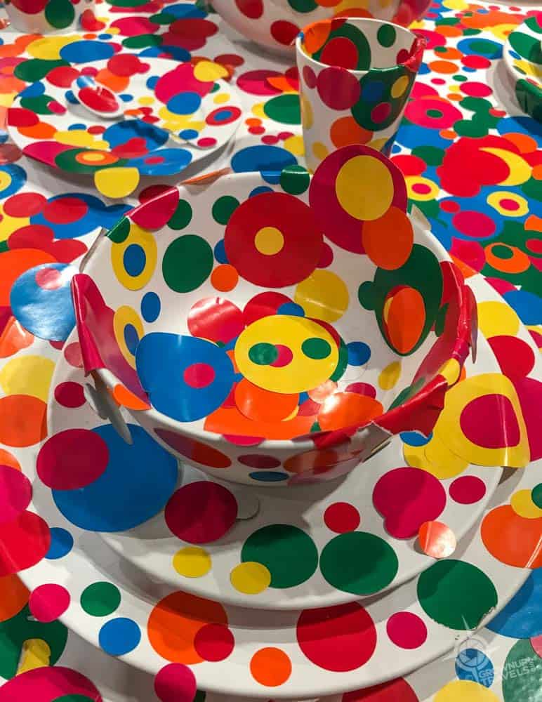 Kusama Obliteration Room place setting