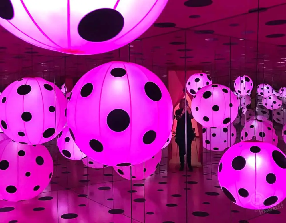 Kusama's Love Transformed Into Dots Infinity room at AGO