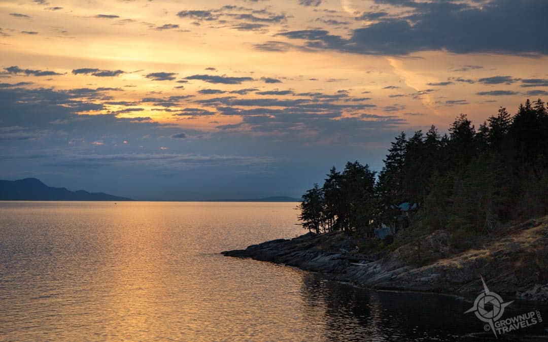 Rock water Secret Cove Sunset