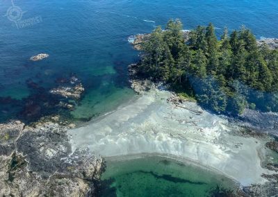 Clayoquot Sound helicopter view
