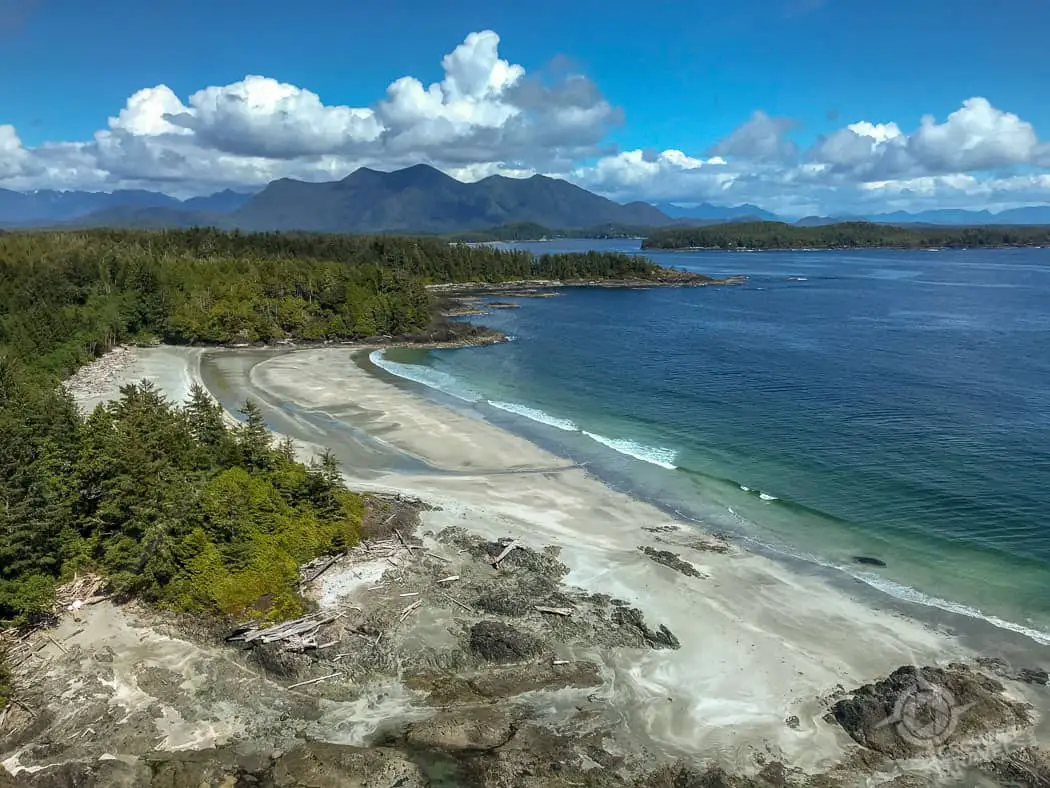 Aerial view of Clayoquot Sound