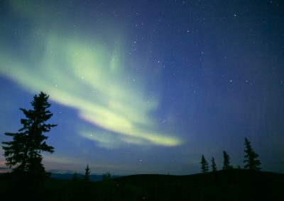 Midnight Dome Northern Lights Dawson City Yukon