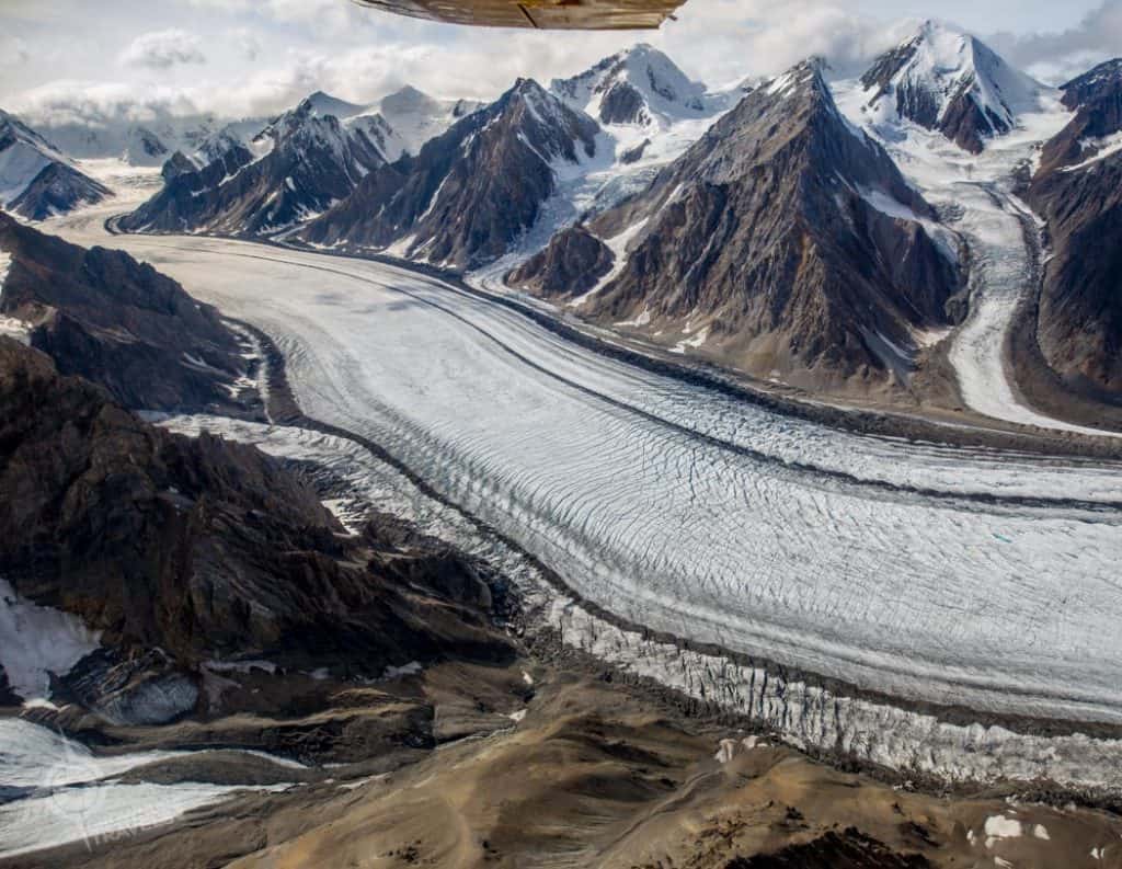 Yukon Glacier Ice Fields aerial