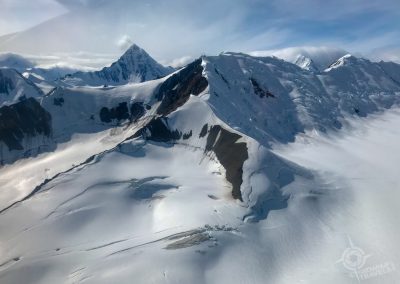 Ice covered mountains Yukon