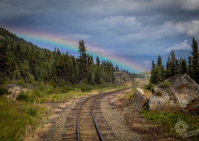 Rainbow on White Pass Yukon train route