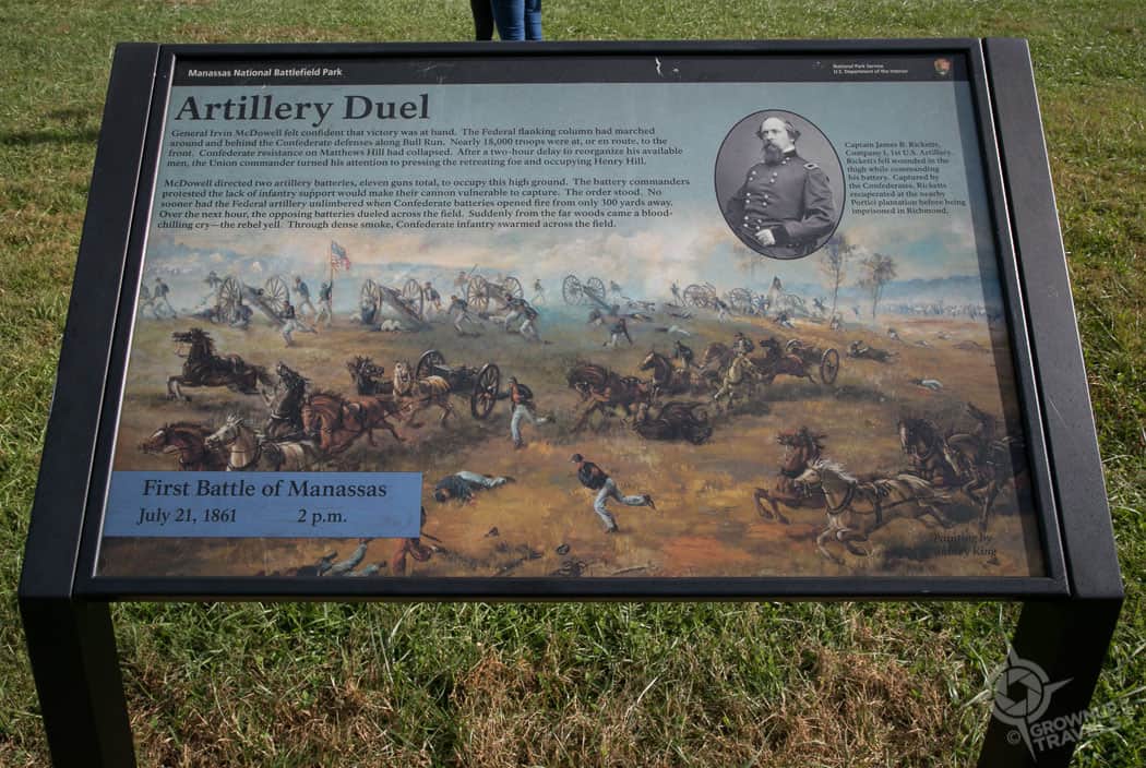 Battle of Bull Run historic plaque