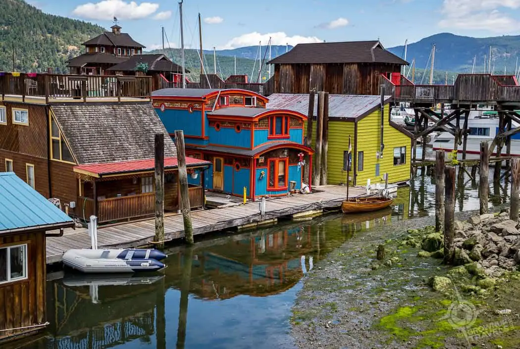 Cowichan Bay Boat Houses Vancouver Island