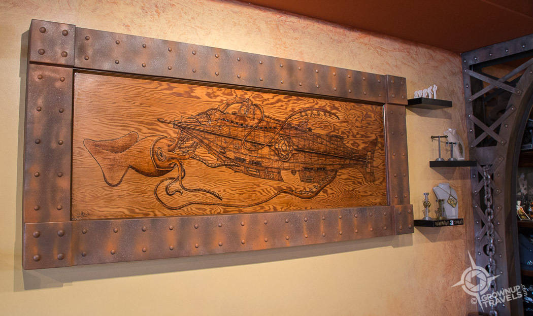 Steampunk Cafe Nautilus artwork Port Alberni