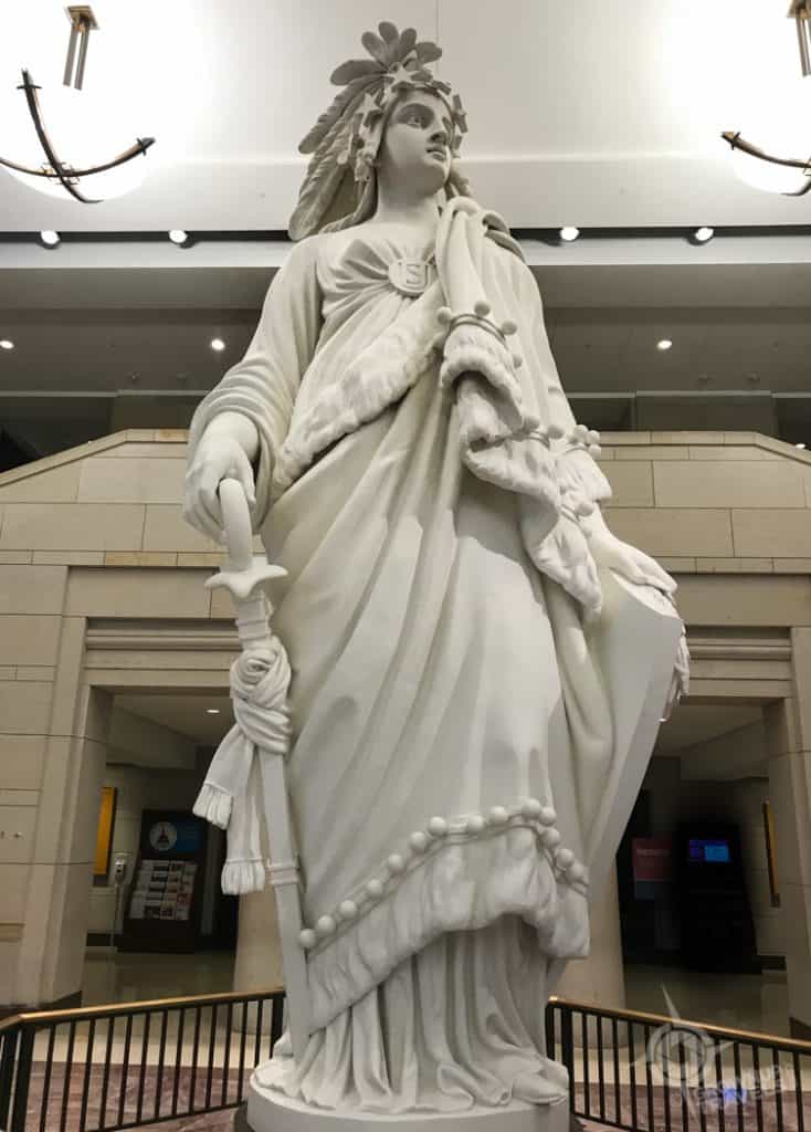 Statue of Freedom Exhibition Hall Capitol Bldg Washington