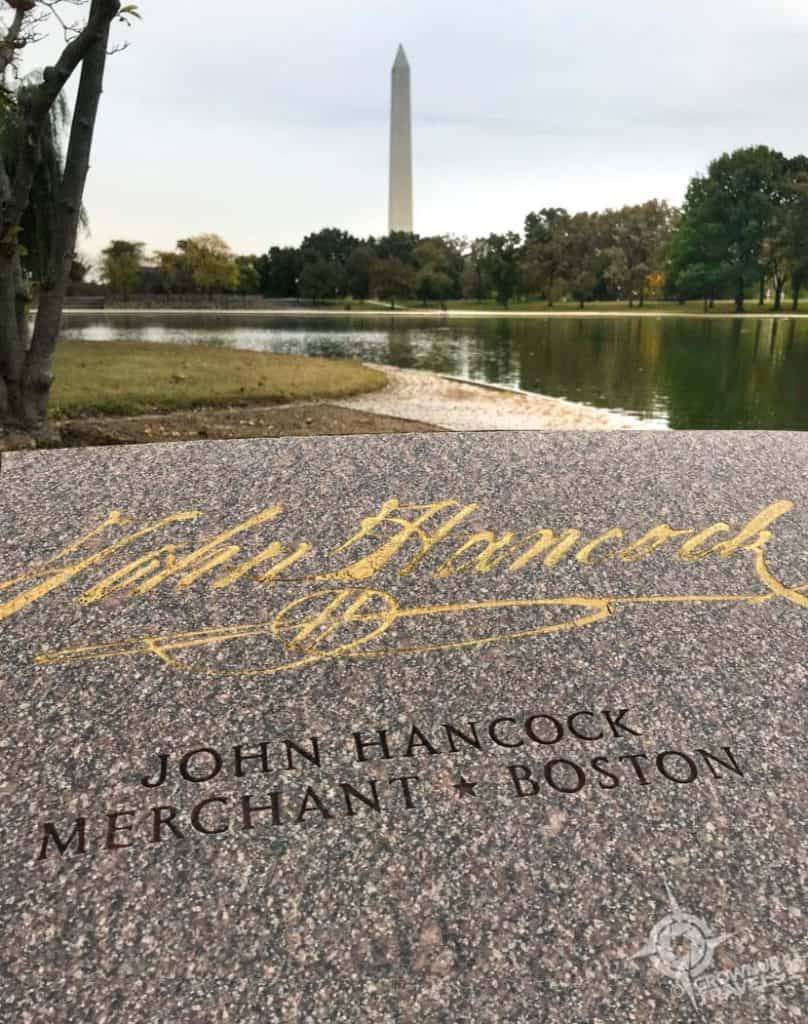 John Hancock signature Washington DC