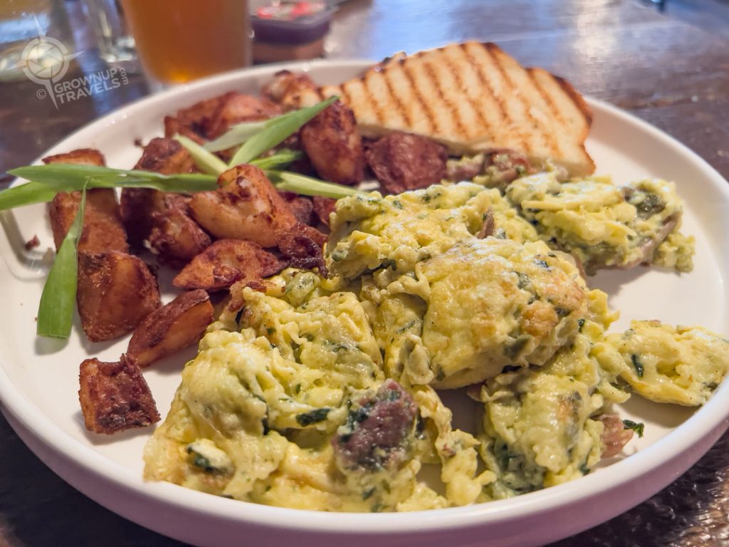 Burnt Toast Cafe prosciutto scramble Whitehorse
