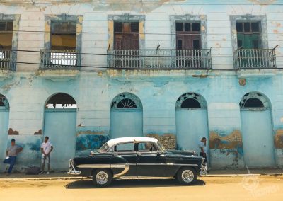 Vintage car in Sagua la Grande Cuba