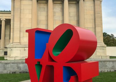 Robert Indiana Love sculpture Albright-Knox Gallery Buffalo