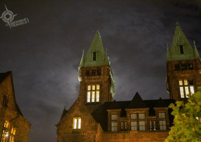 Hotel Henry Tower at Night Buffalo
