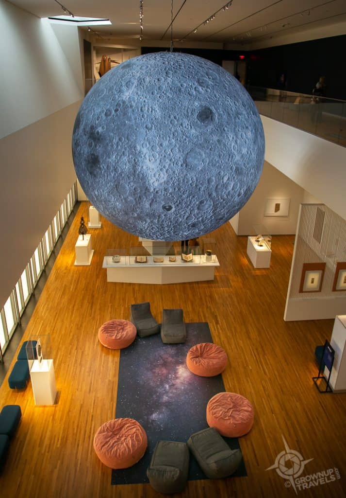 Luke Jerram's Moon at Aga Khan