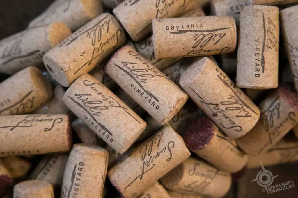 Loudon County Sunset Hills wine corks