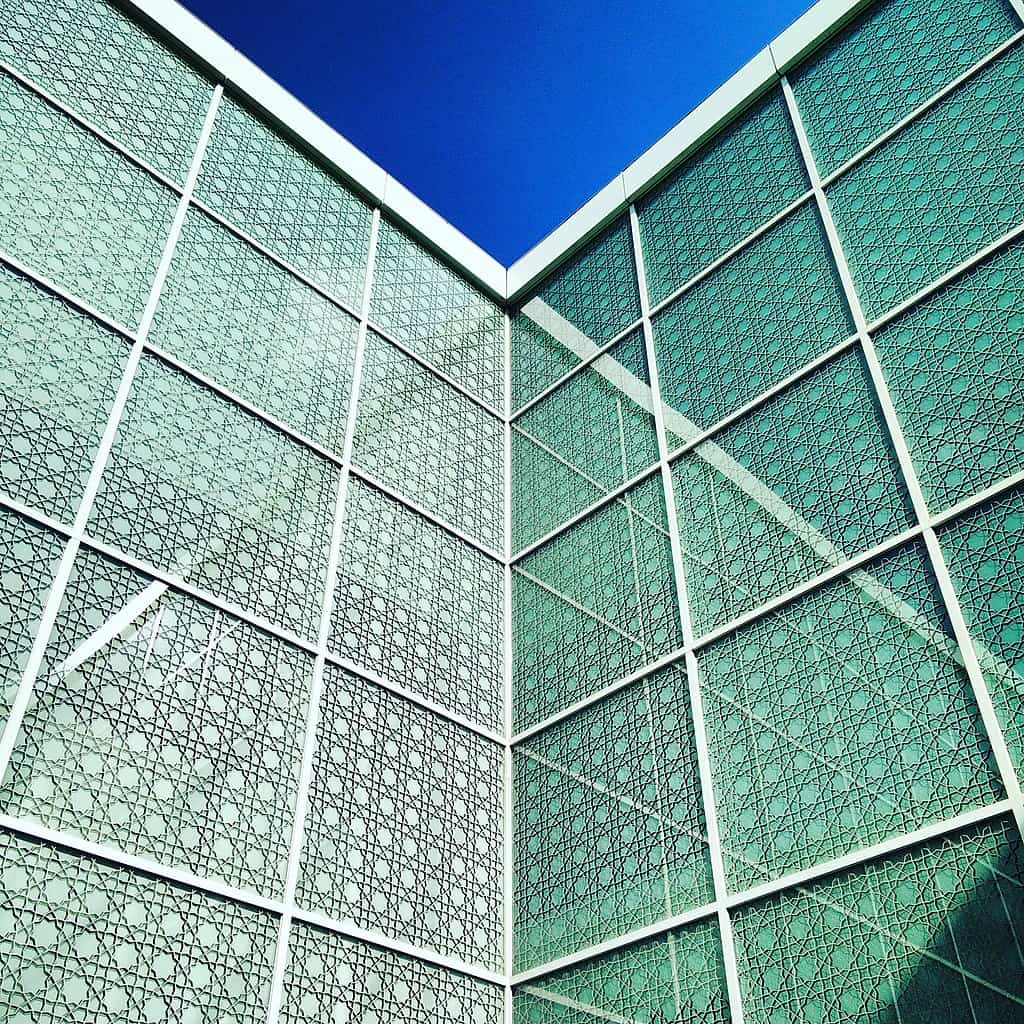 interior glass walls Aga Khan public domain