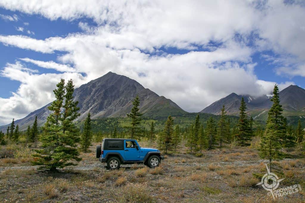 Jeep near Thunderegg Creek Yukon