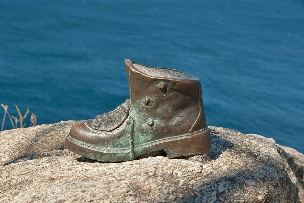 Pilgrims Boot sculpture Camino de Santiago