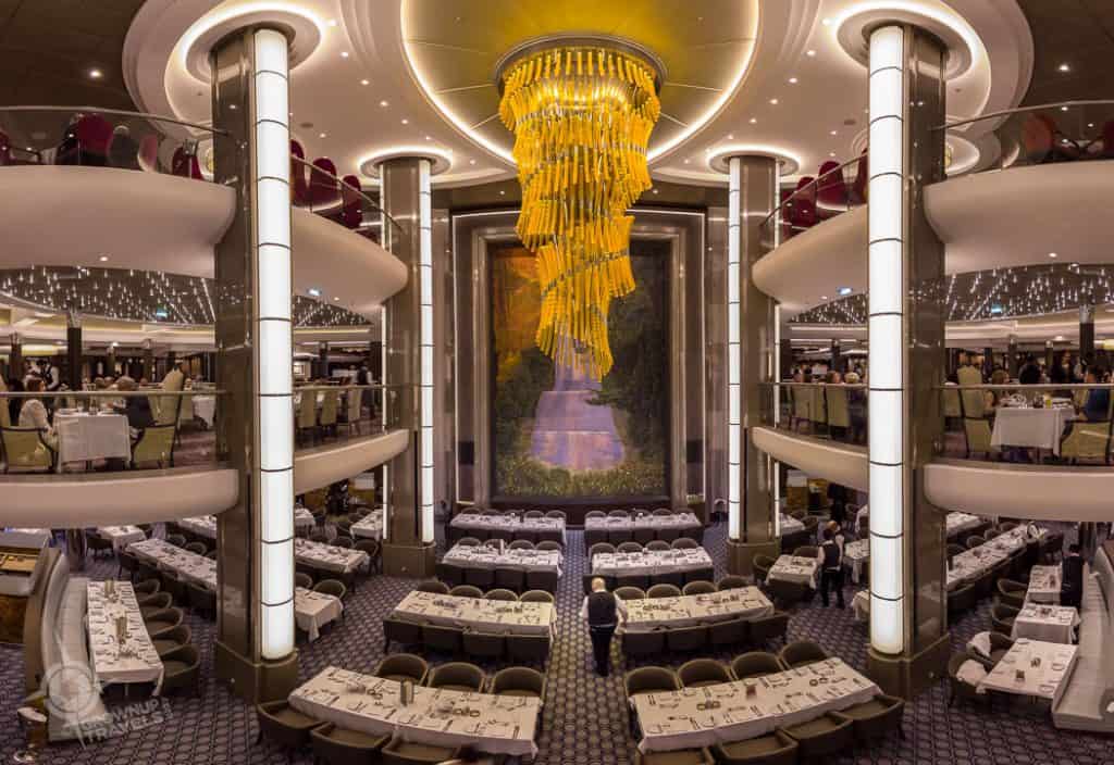 Harmony of the Seas 3 story dining room