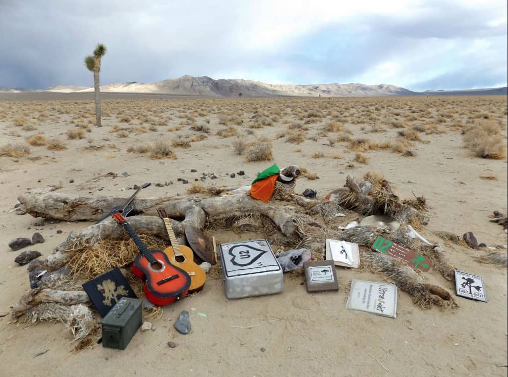 Fallen U2 Joshua Tree shrine Death Valley