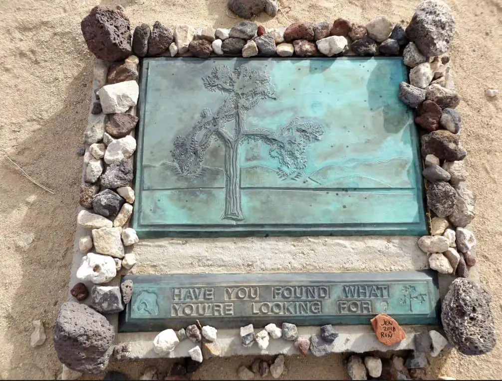 Joshua Tree plaque in Death Valleyby Ernie Navarre