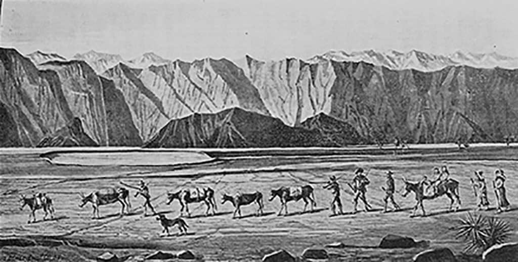 Lost 49ers Death Valley historical illustration