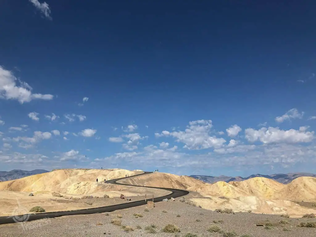 Zabriskie Point overlook Death Valley