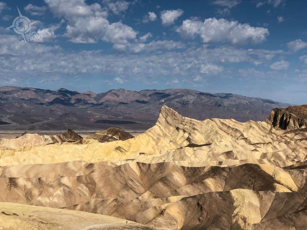 Zabriskie Point view with hikers