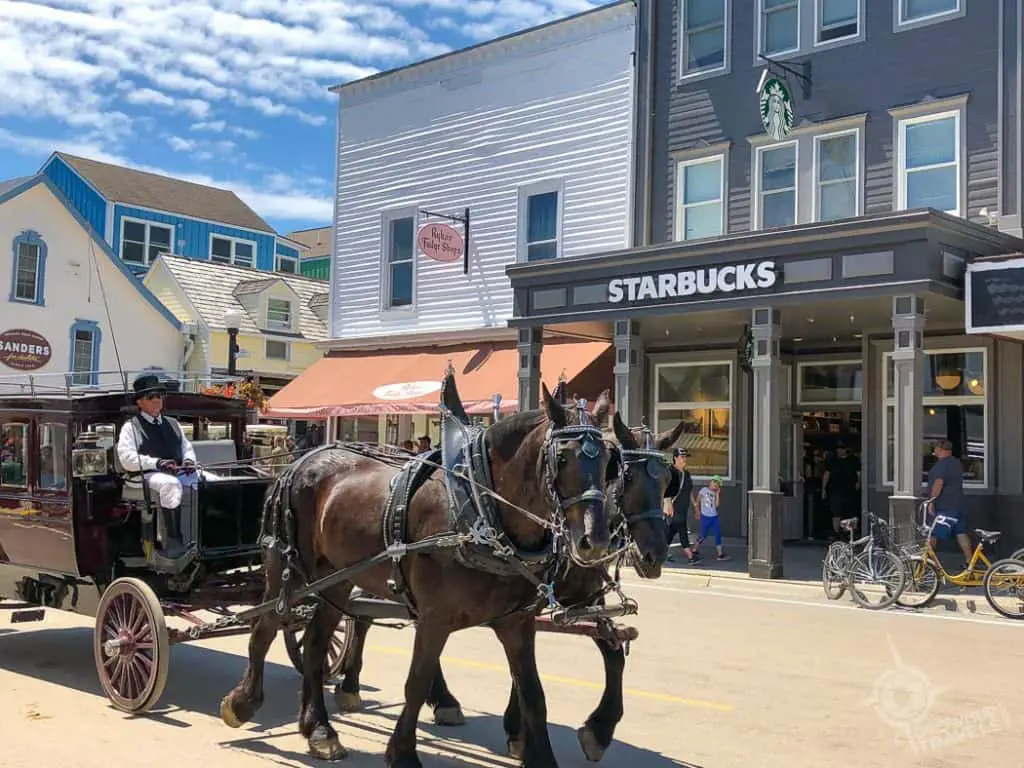 Starbucks Carriage on Mackinac Island