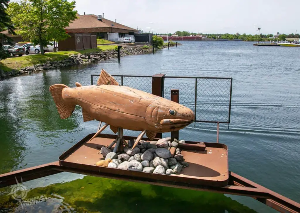 Fish sculpture Sault Ste Marie