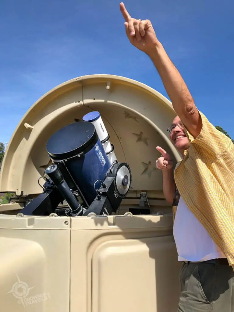 Killarney Large telescope with Henk
