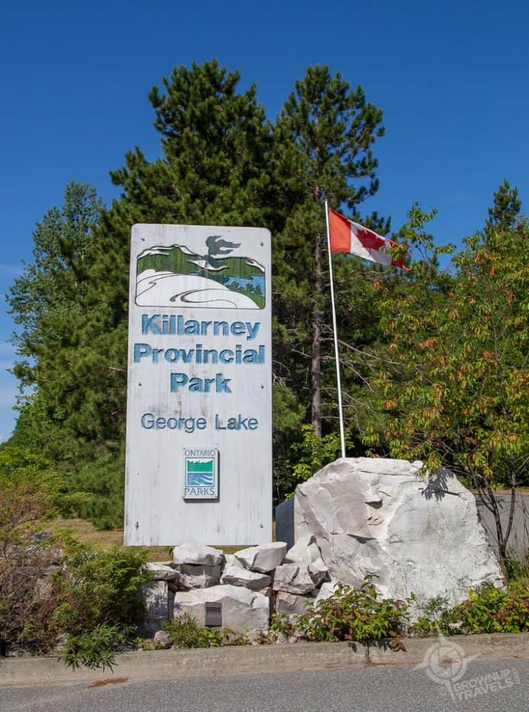 Killarney Provincial Park main entrance