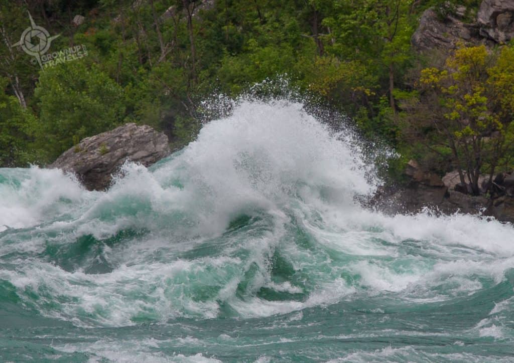 Cresting waves Niagara Gorge Canada