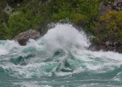 Cresting waves Niagara Gorge Canada