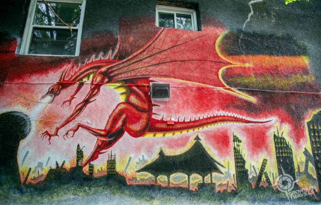 Patio Mural Outspoken Brewery the Soo