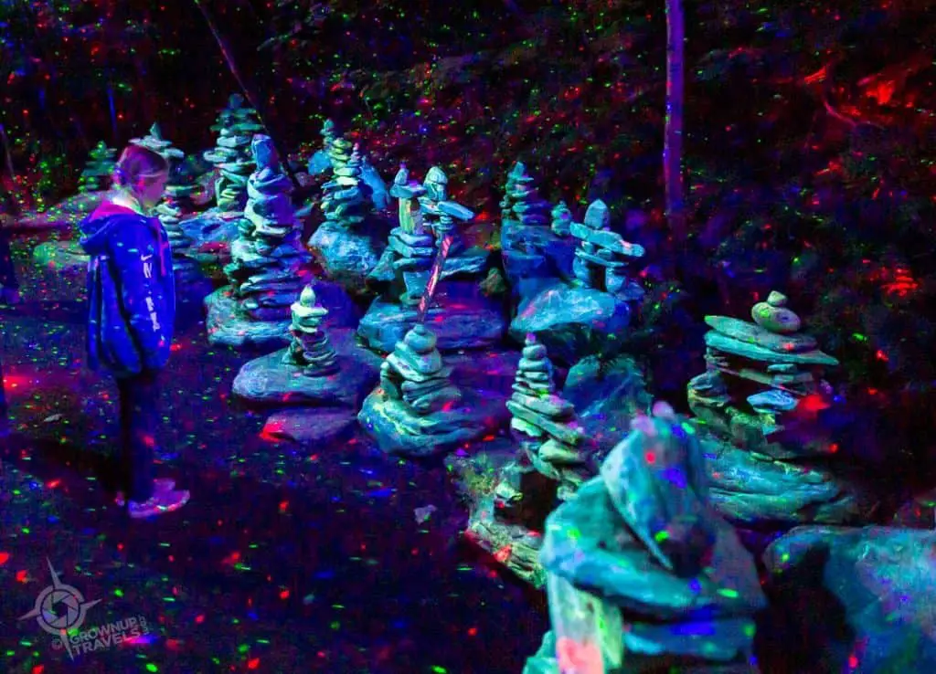 Inukshuks Illuminated Foresta Lumina Coaticook