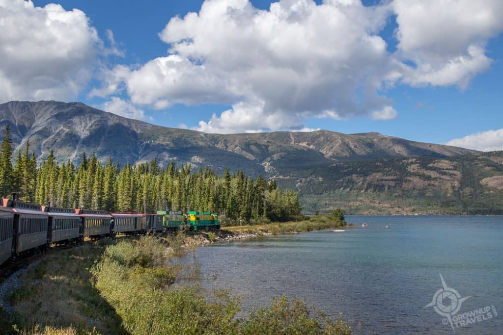 White Pass Train on Lake Bennett