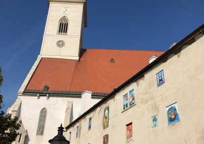 Bratislava Slovakia church with graf