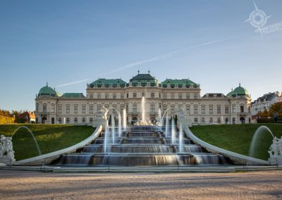 Vienna Austria Belvedere Palace fountain