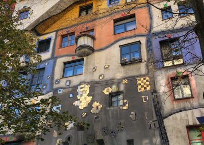 Vienna Austria Hundertwasser Village facade