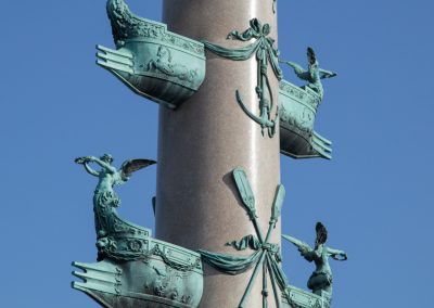 Vienna Austria Naval details on pillar